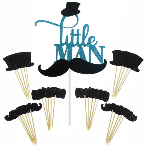 Shxstore Mustache Birthday Decorations Supplies