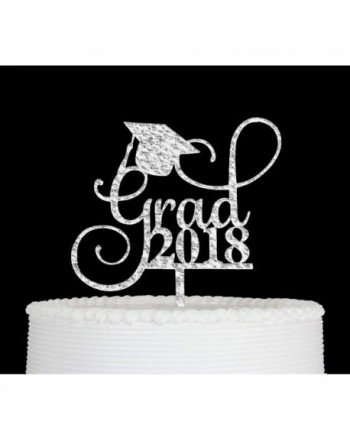 Topper Graduation Topper Grad Decorations Silver