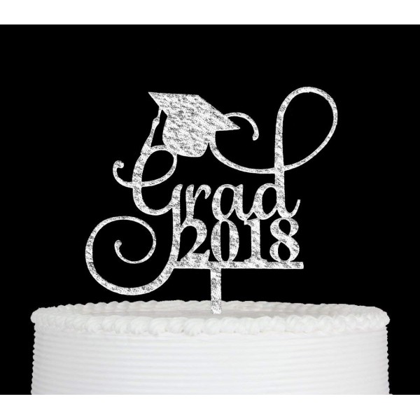 Topper Graduation Topper Grad Decorations Silver