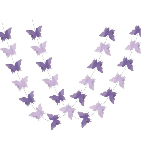 ADLKGG Butterfly Hanging Garland Decorations