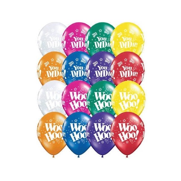 Qualatex Grad Latex Balloons Assorted