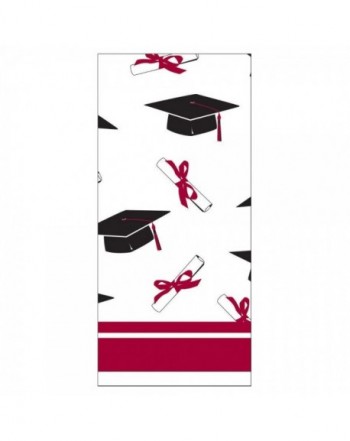 Creative Converting Graduation Plastic Burgundy