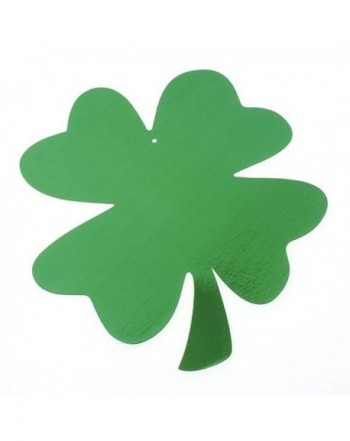 Hanging Metallic Patricks Shamrock Decorations