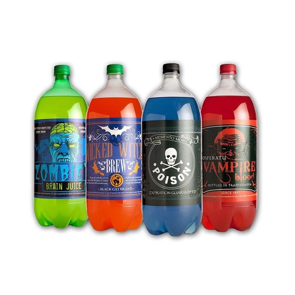 Morbid Enterprises Halloween Bottle Labels