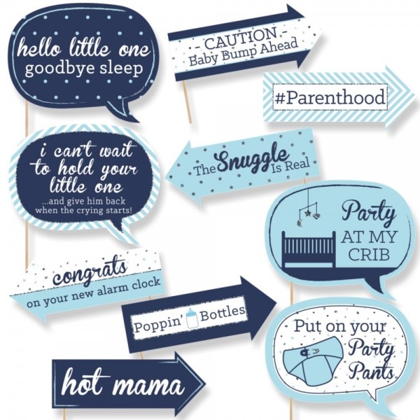 Funny Blue Silver Little Shower Funny Blue Silver Little Shower
