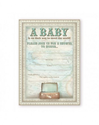 Little Traveler Baby Shower Invitations