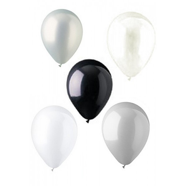 Sliver Assorted Balloons Wedding Special