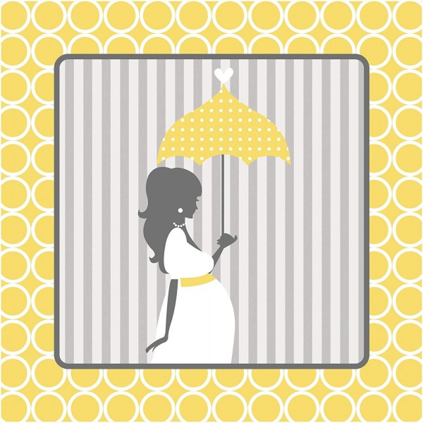 Creative Converting Shower Napkins Yellow