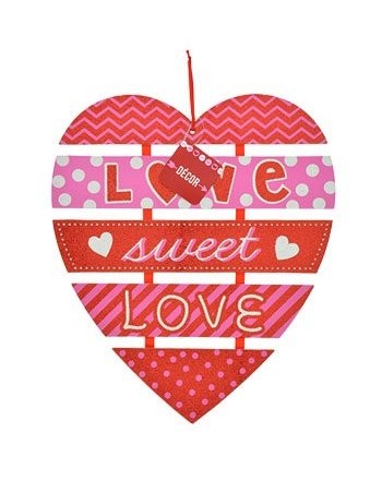 Shaped Valentine Message Hanging Decorations