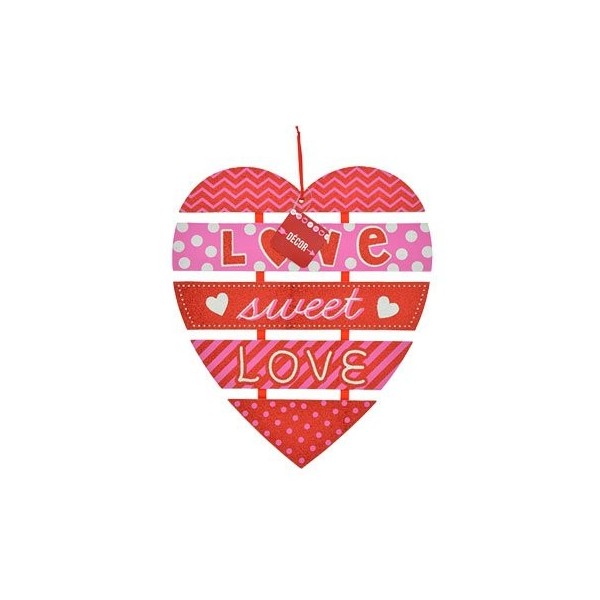 Shaped Valentine Message Hanging Decorations