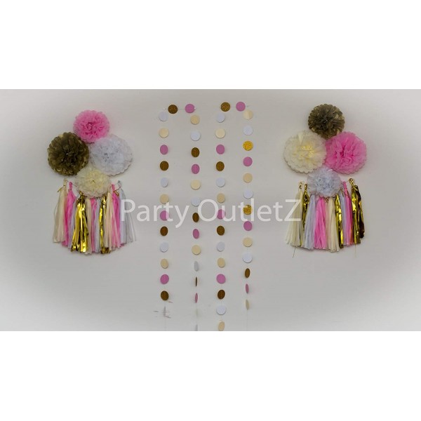 Pompoms Tassels garlands Birthday Decoration