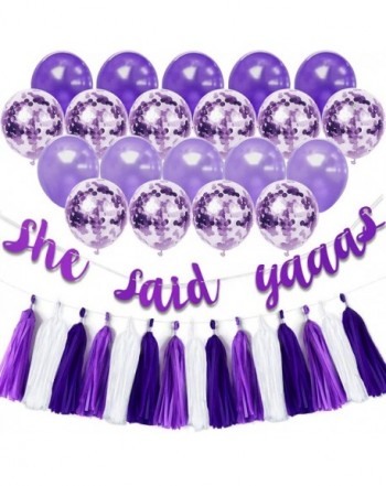 Decorations Bachelorette Supplies Confetti Balloons