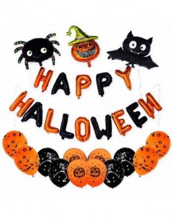 Happy Halloween Banner Balloons Set