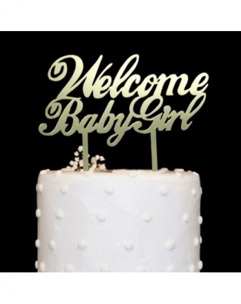 Welcome Topper Acrylic Mirror Decorations