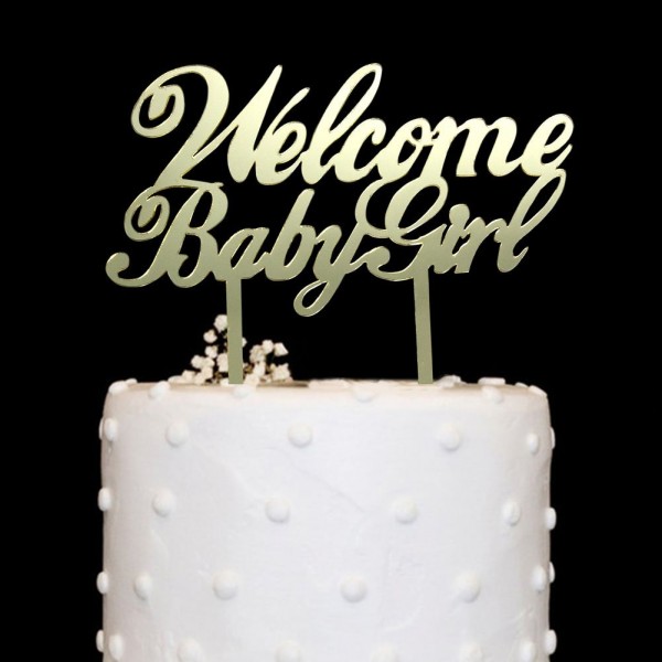 Welcome Topper Acrylic Mirror Decorations Welcome Topper Acrylic Mirror Decorations