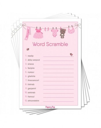 Baby Word Scramble Game Cards