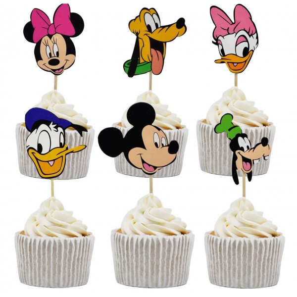 Mickey Birthday Decorating Cupcake Toppers