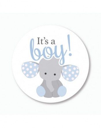 60 Elephant Shower Envelope Stickers