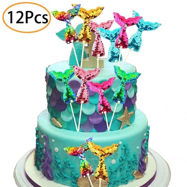 Mermaid Decorations Colorful Supplies Birthday