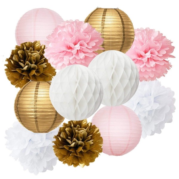 Furuix Decorations Honeycomb Princess Birthday