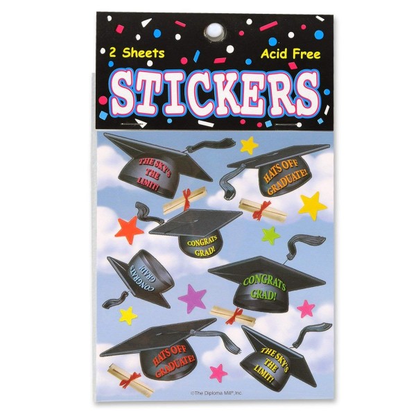 Beistle TT01 Graduation Stickers 2 Pack