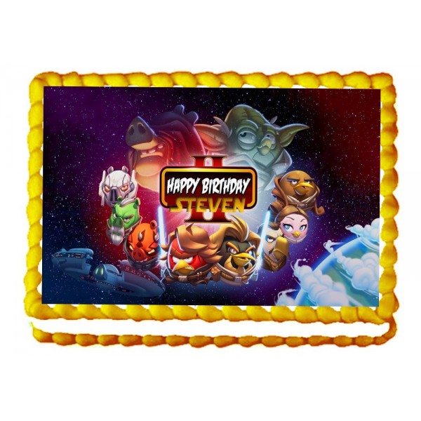 Angry Edible Birthday Topper Personalized Angry Edible Birthday Topper Personalized