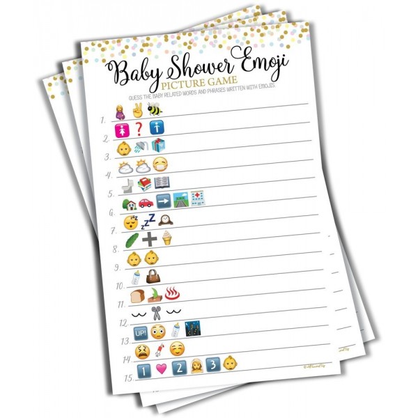 Baby Shower Emoji Picture Game