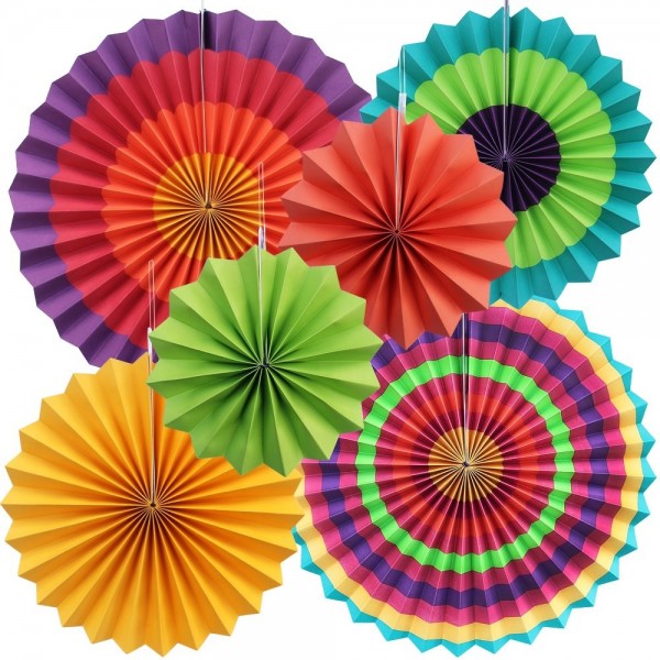 Yotako Decorations Backdrop Medallions Pinwheels