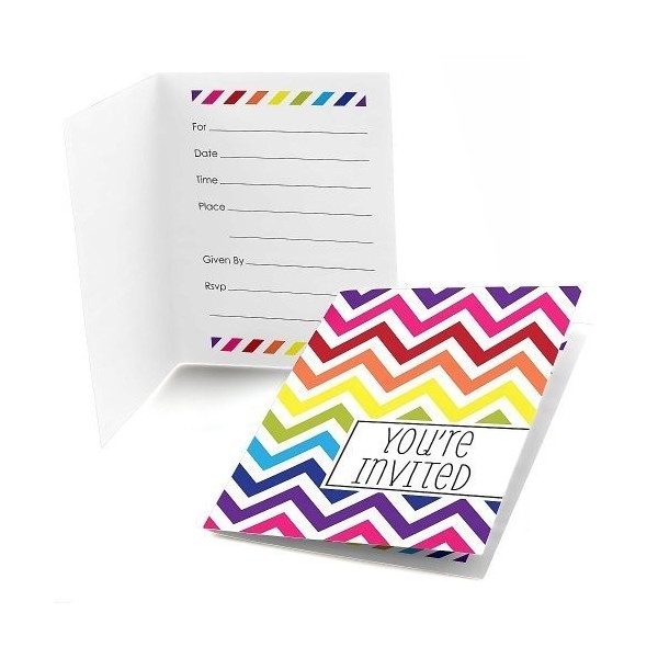 Big Dot Happiness Chevron Rainbow