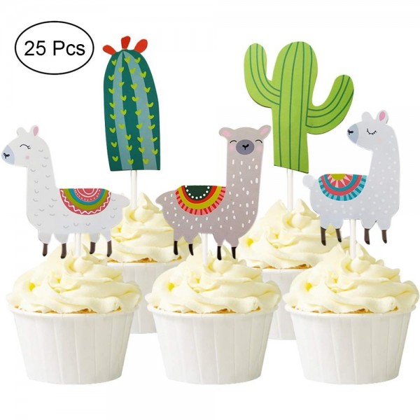 Alexless Cupcake Toppers Mexican Birthday